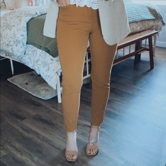 Mustard Pixie Pants - Picture 2 of 4